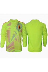 Fotbalové Dres Belgie Brankářské Venkovní Oblečení ME 2024 Dlouhý Rukáv